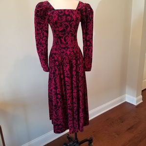 Laura Ashley Vintage Velvet Dress.